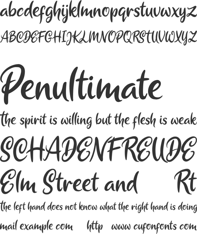 Sunday Cream font preview