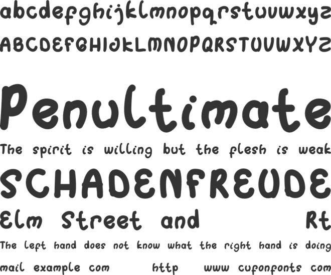 Singo font preview