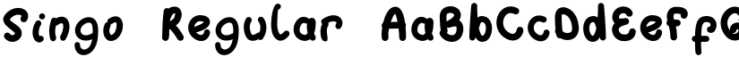 Singo Regular font