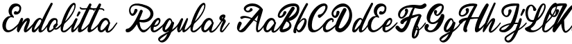 Endolitta Regular font