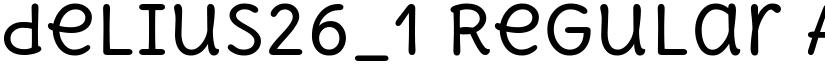 delius26_1 Regular font
