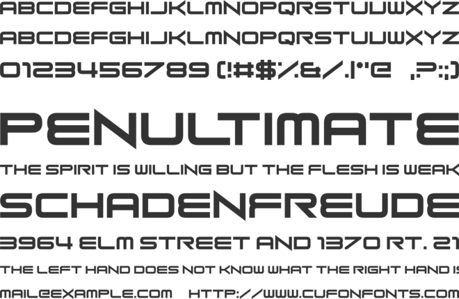 Long Fox font preview