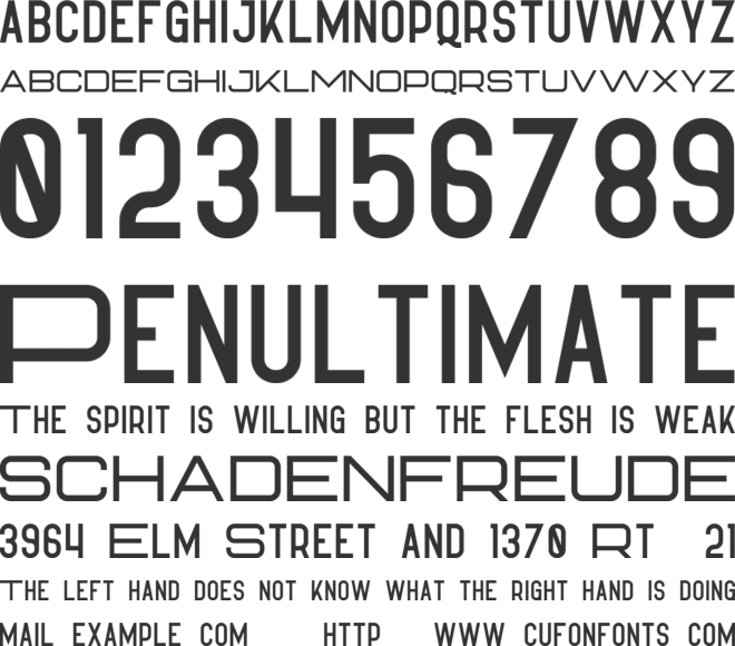 Hippo font preview