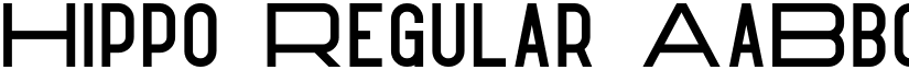 Hippo Regular font