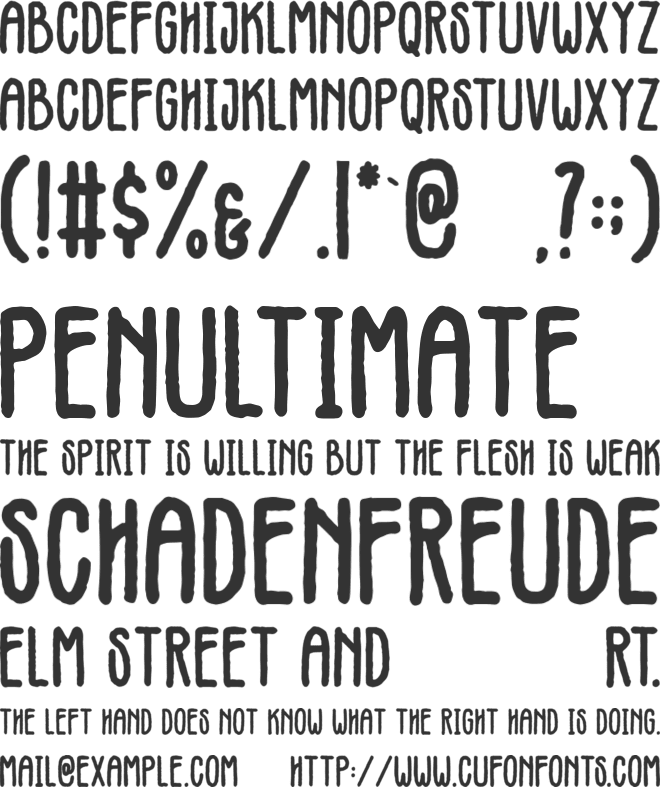 Vintages font preview