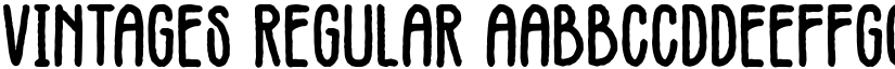 Vintages Regular font