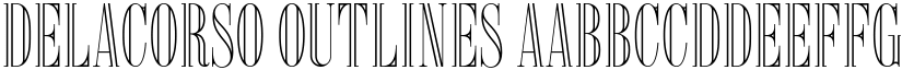 Delacorso Outlines font