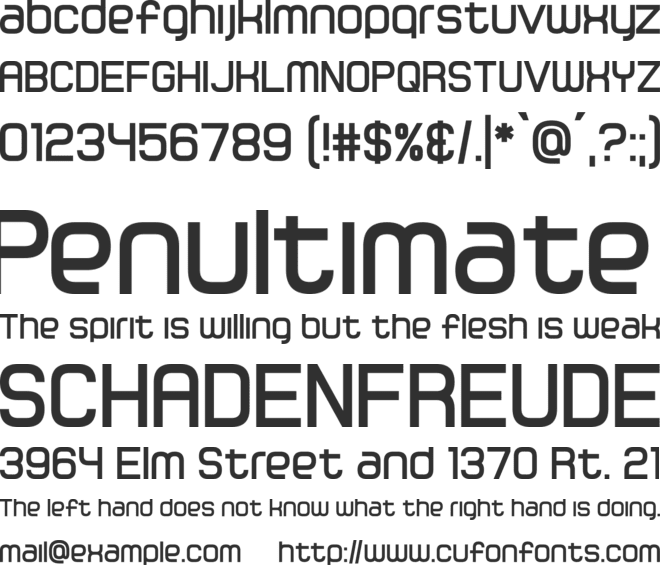 Gamma Orionis font preview