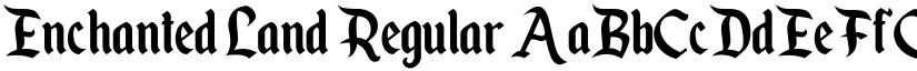 Enchanted Land Regular font
