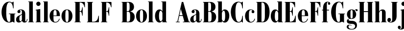 GalileoFLF Bold font
