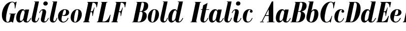 GalileoFLF Bold Italic font