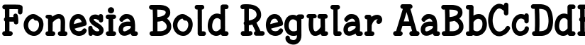Fonesia Bold Regular font