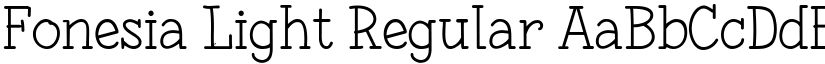 Fonesia Light Regular font