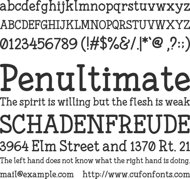 Fonesia font preview