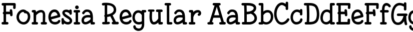 Fonesia Regular font