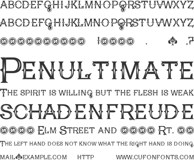 Poker Kings font preview