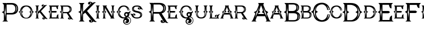 Poker Kings Regular font