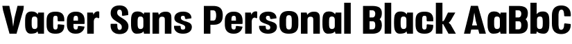 Vacer Sans Personal Black font