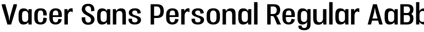Vacer Sans Personal Regular font