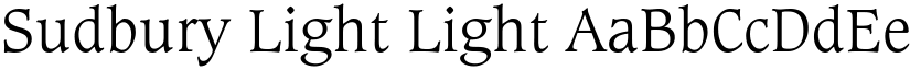 Sudbury Light Light font