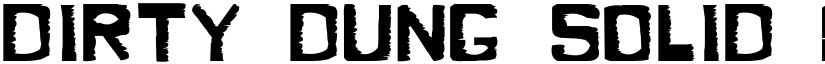 Dirty Dung Solid font