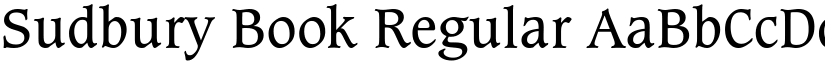 Sudbury Book Regular font