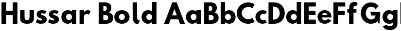 Hussar Bold font