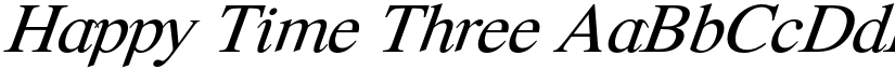 Happy Time Three font