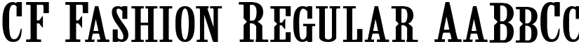 CF Fashion Regular font