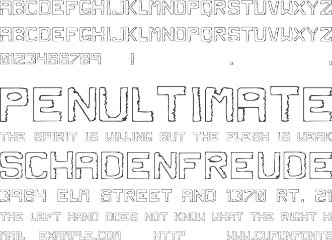 Dirty Dung font preview