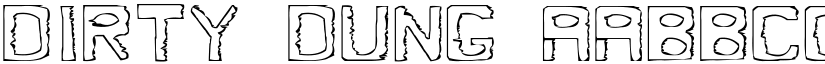 Dirty Dung font