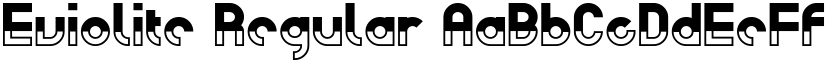 Eviolite Regular font