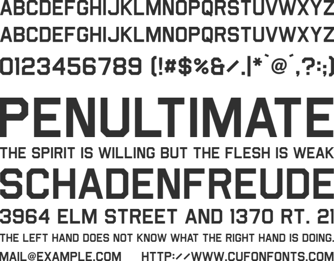 Airborne font preview