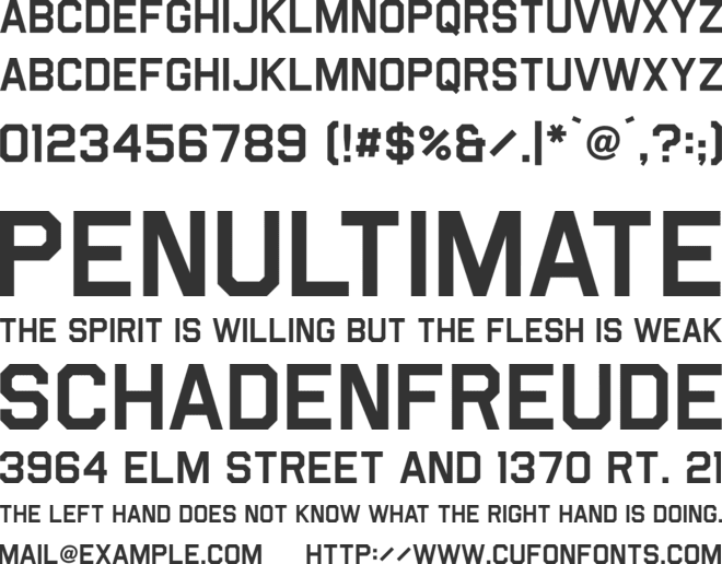 Airborne font preview