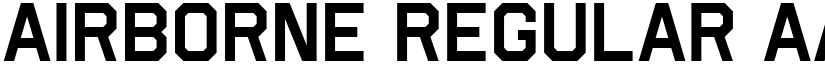 Airborne Regular font