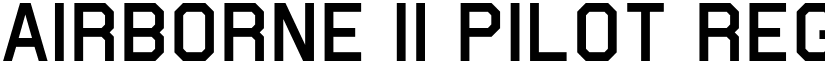 Airborne II Pilot Regular font