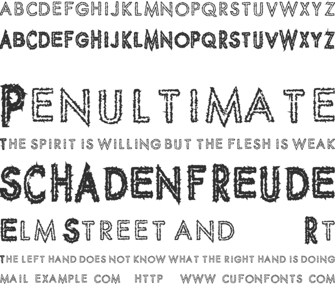 Spike Crumb font preview