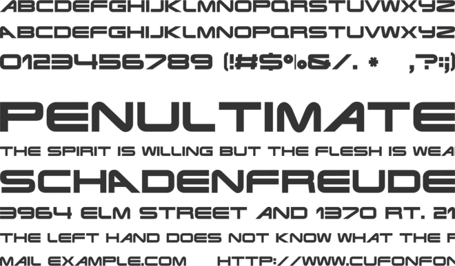 Terminator Real NFI font preview