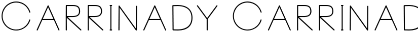 Carrinady Carrinady font