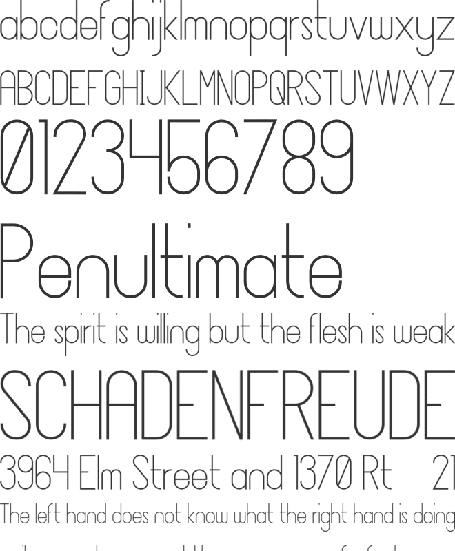 JaneDoe font preview