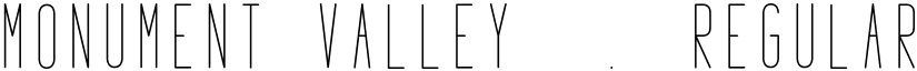 Monument_Valley_1.2 Regular font