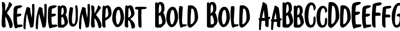 Kennebunkport Bold Bold font