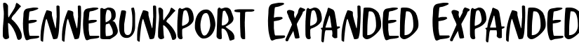 Kennebunkport Expanded Expanded font