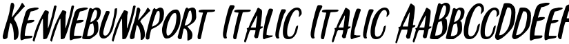 Kennebunkport Italic Italic font