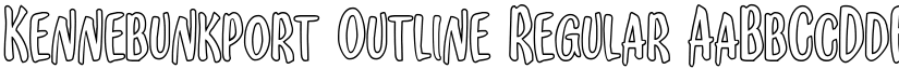 Kennebunkport Outline Regular font