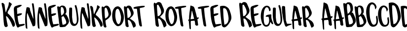 Kennebunkport Rotated Regular font