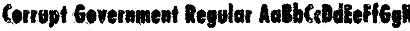 Corrupt Government font download