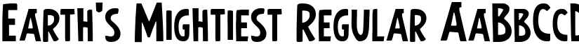 Earth's Mightiest Regular font
