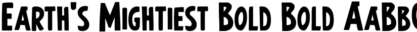 Earth's Mightiest Bold Bold font