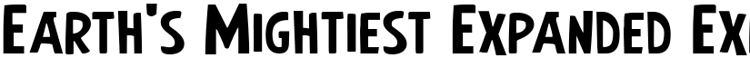 Earth's Mightiest Expanded Expanded font